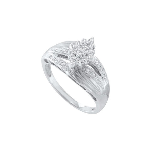 1-4CT-Diamond CLUSTER RING