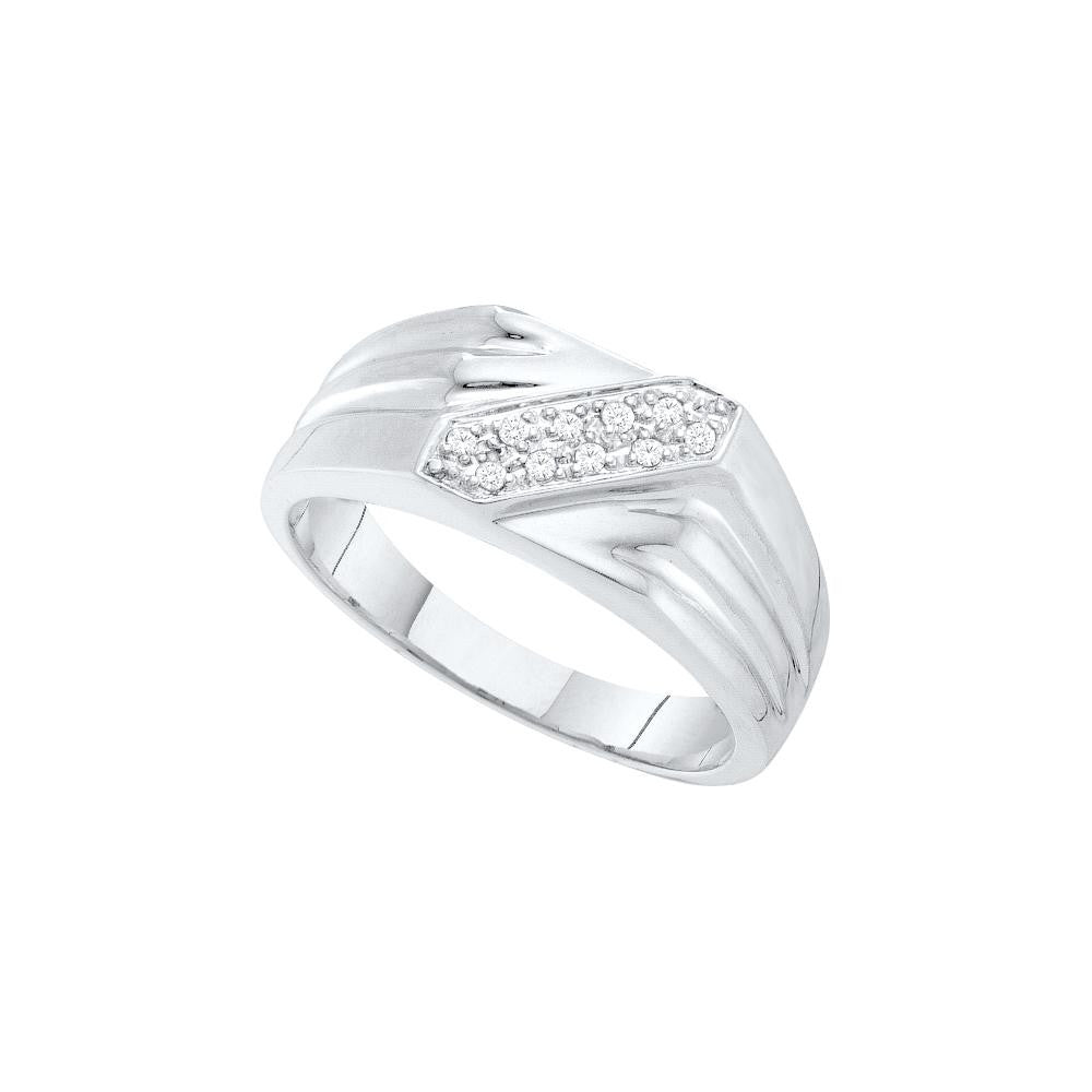 1-10CT-Diamond CLUSTER MENS BAND