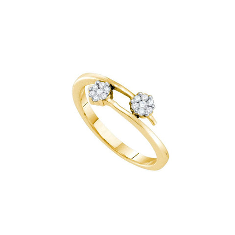 1-6CTW -Diamond FLOWER RING