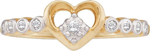 1-10CTW-Diamond HEART RING