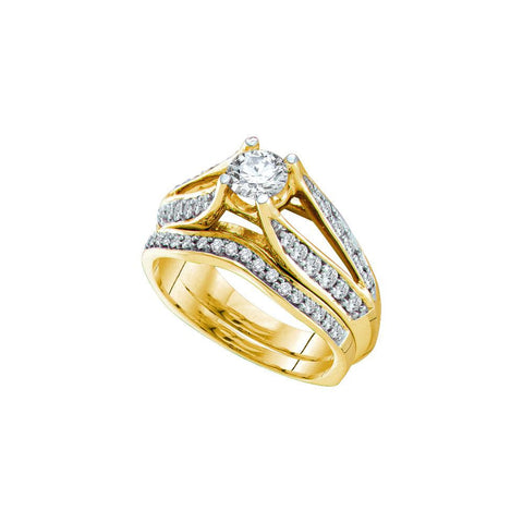 1 CTW -Diamond RD-CENTER BRIDAL SET