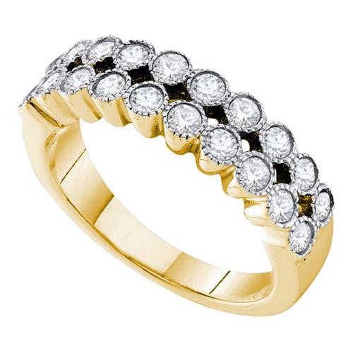 14K Yellow-gold 0.75CTW DIAMOND  FASHION BAND