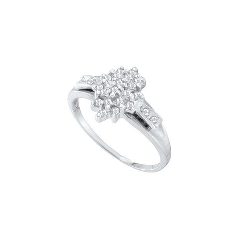 1-4CTW-Diamond CLUSTER RING