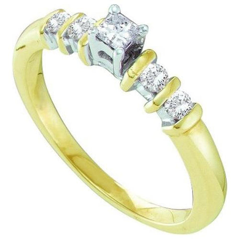 10KT Yellow Gold 0.25CTW DIAMOND  BRIDAL RING