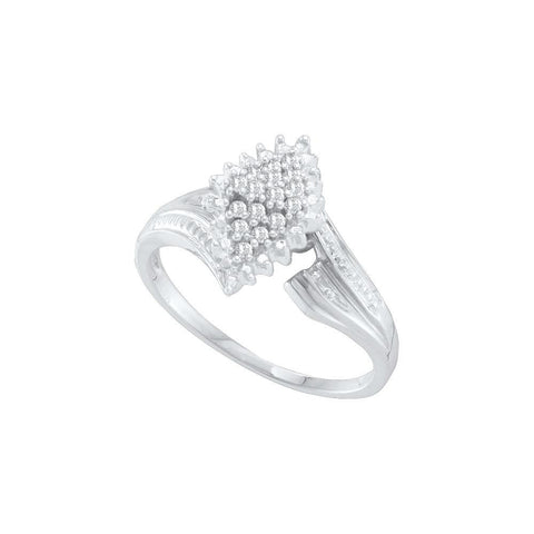 1-8CTW-Diamond CLUSTER RING