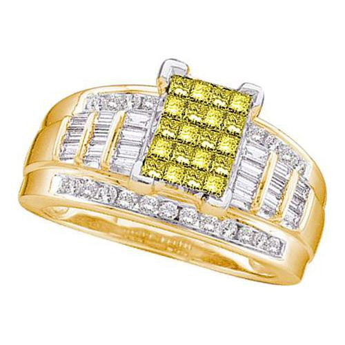 14K Yellow-gold 1.50CTW DIAMOND INVISIBLE RING