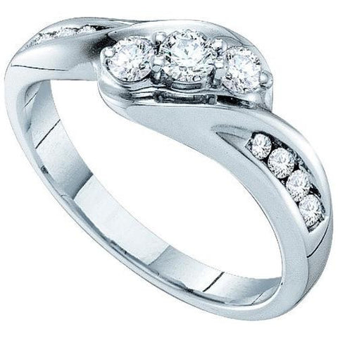 14KT White Gold 0.50CTW DIAMOND BRIDAL RING