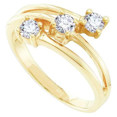 14K Yellow-gold 0.50CTW DIAMOND LADIES RING