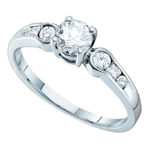 14KT White Gold 0.75CTW DIAMOND BRIDAL RING