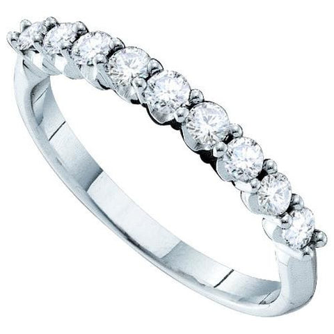 14KT White Gold 0.50CTW DIAMOND LADIES FASHION RING