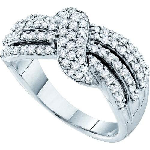 14K White-gold 0.78CTW DIAMOND  FASHION BAND