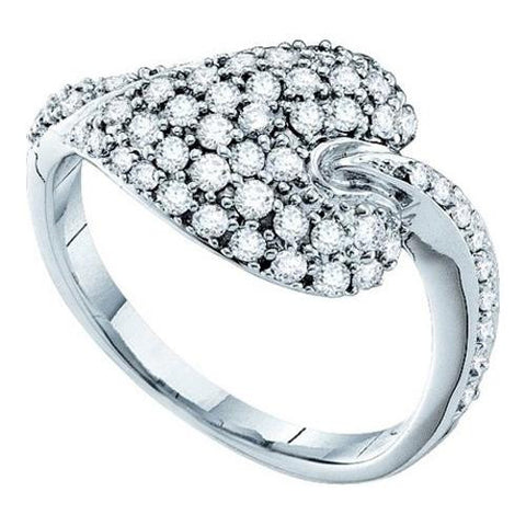 14K White-gold 0.69CTW DIAMOND FASHION RING