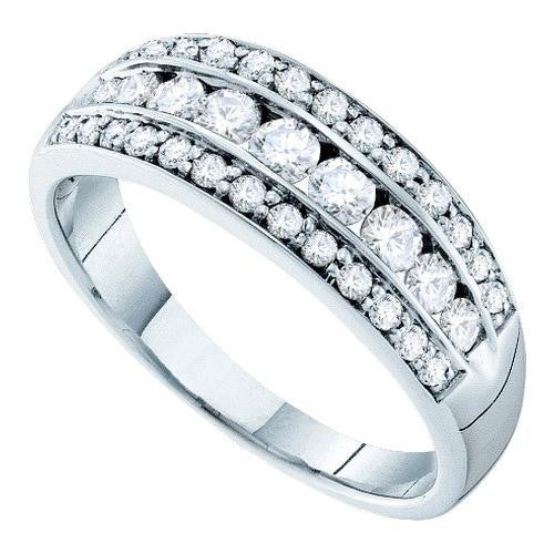 14KT White Gold 0.72CT DIAMOND FASHION BAND