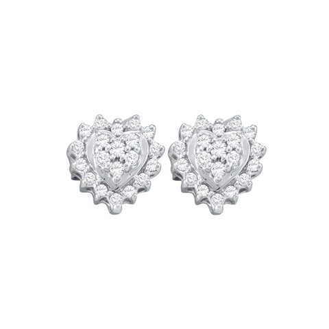 1-4CTW-Diamond HEART EARRING