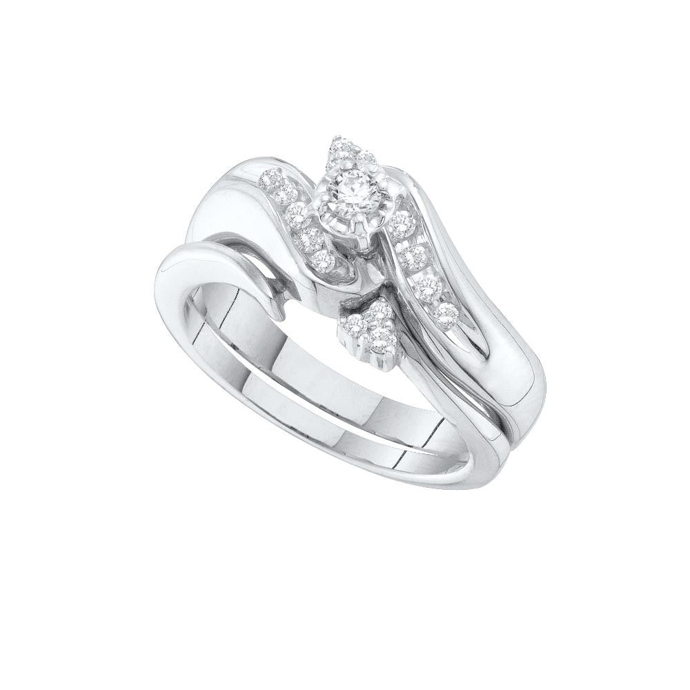 1-4CT-Diamond RD-CENTER BRIDAL SET