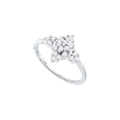 1-4CTW-Diamond CLUSTER RING