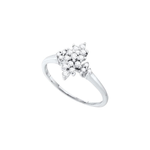 1-4CTW-Diamond CLUSTER RING