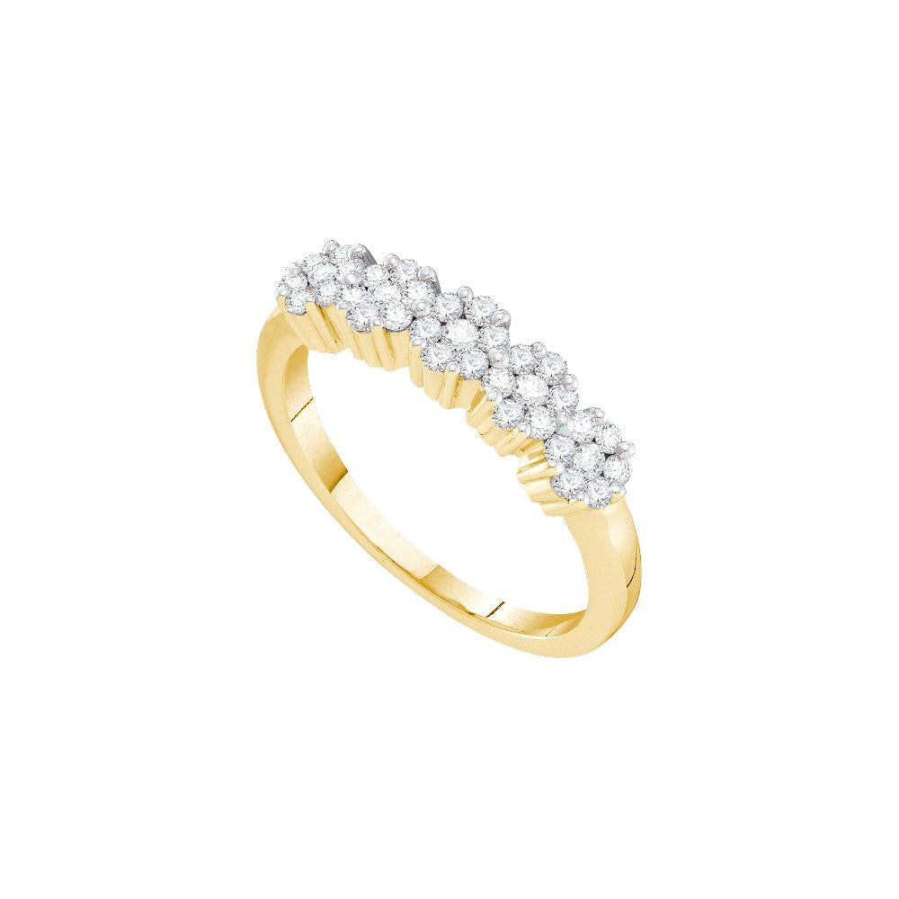 1-2CT-Diamond FLOWER RING