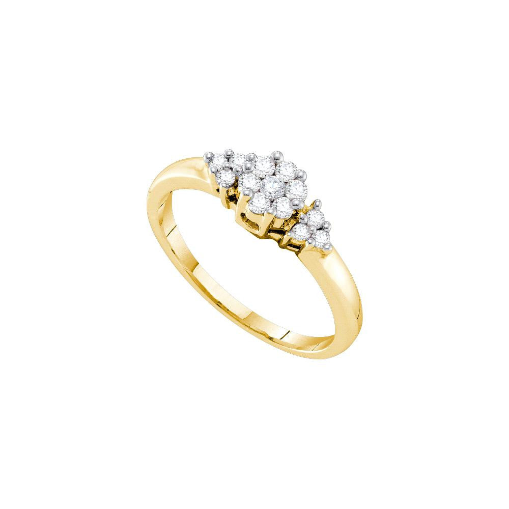 1-4CT-Diamond FLOWER RING