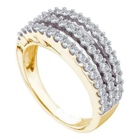 14K Yellow-gold 1.00CTW DIAMOND FASHION BAND