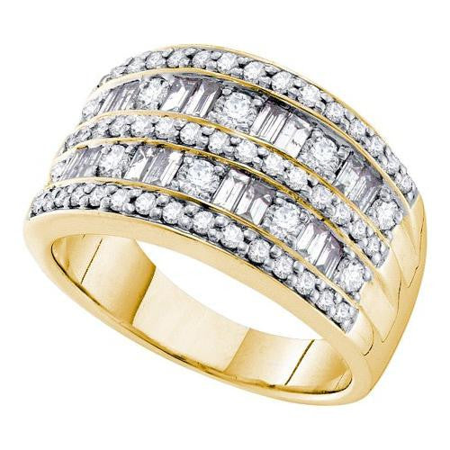 14KT Yellow Gold 1.28CTW DIAMOND FASHION BAND