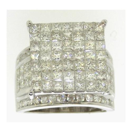 14K White-gold 4.00CT DIAMOND INVISIBLE RING