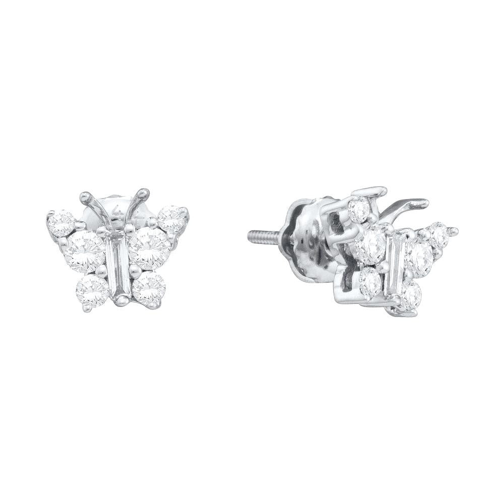 1-2CT-Diamond BUTTERFLY EARRING