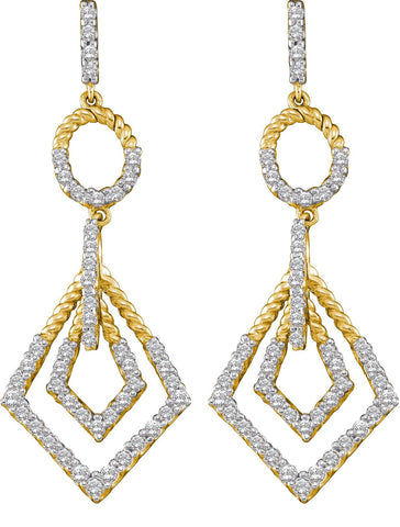 1 CTW-Diamond FASHION EARRING