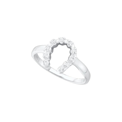 1-20CT-Diamond HORSE SHOE RING