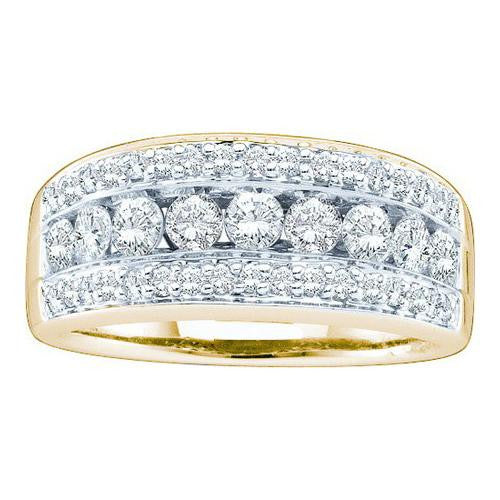 14KT Yellow Gold 1.00CTW DIAMOND FASHION BAND