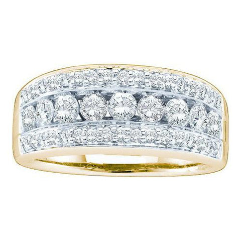 14KT Yellow Gold 1.00CTW DIAMOND FASHION BAND