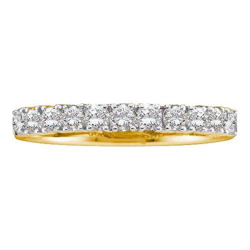 14KT Yellow Gold 0.50CTW ROUND DIAMOND LADIES FASHION BAND