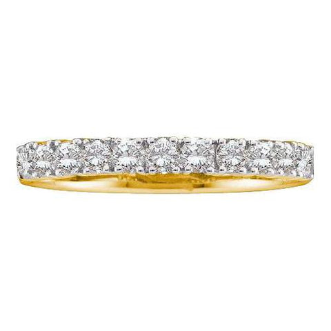 14KT Yellow Gold 0.50CTW ROUND DIAMOND LADIES FASHION BAND