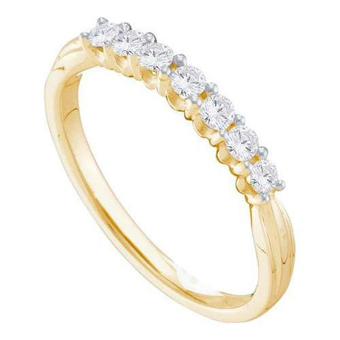 14KT Yellow Gold 0.34CTW DIAMOND FASHION BAND