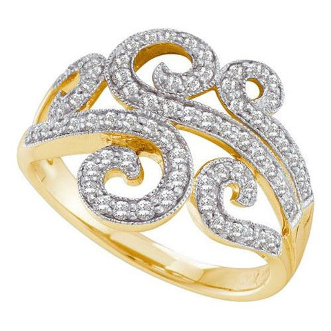 14KT Yellow Gold 0.50CTW DIAMOND FASHION BAND