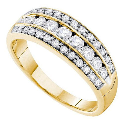 14KT Yellow Gold 0.72CTW-DIAMOND FASHION BAND