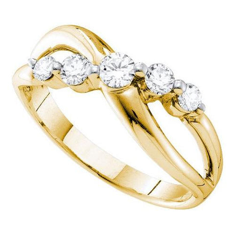 14KT Yellow Gold 0.50CTW  DIAMOND  FASHION BAND