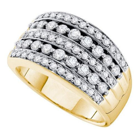 14KT Yellow Gold 1.00CTW  DIAMOND FASHION BAND