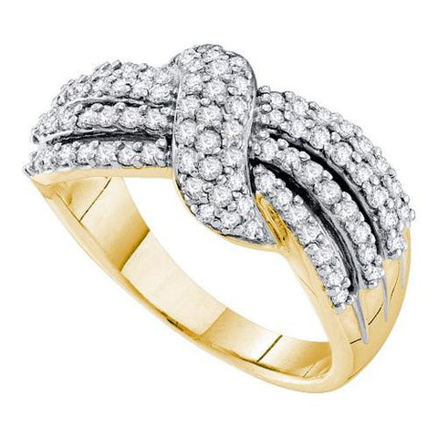 14K Yellow-gold 0.78CTW DIAMOND FASHION BAND