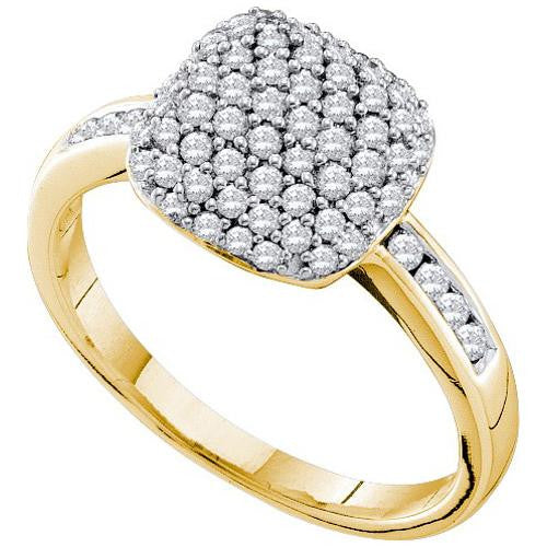 14KT Yellow Gold 0.51CTW DIAMOND FASHION RING