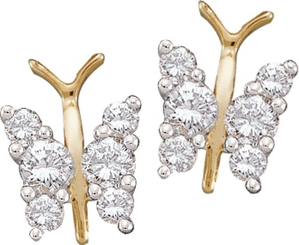 1-3CTW-Diamond BUTTERFLY EARRING