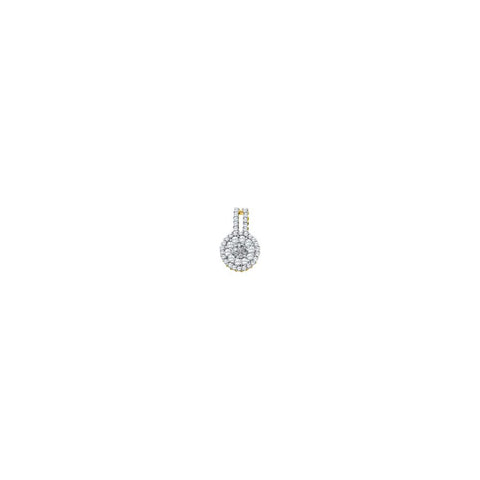 1 CTW-Diamond FLOWER PENDANT