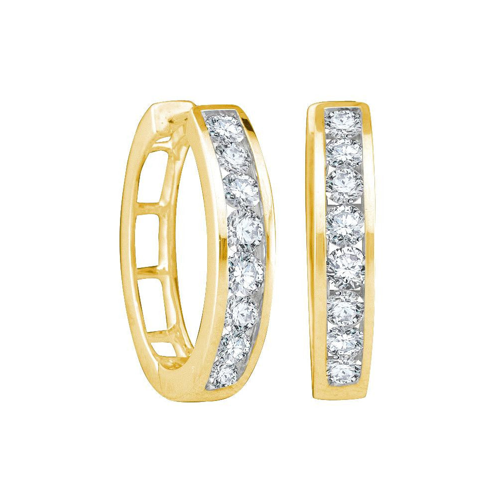 1-2CT-Diamond FASHION HOOPS