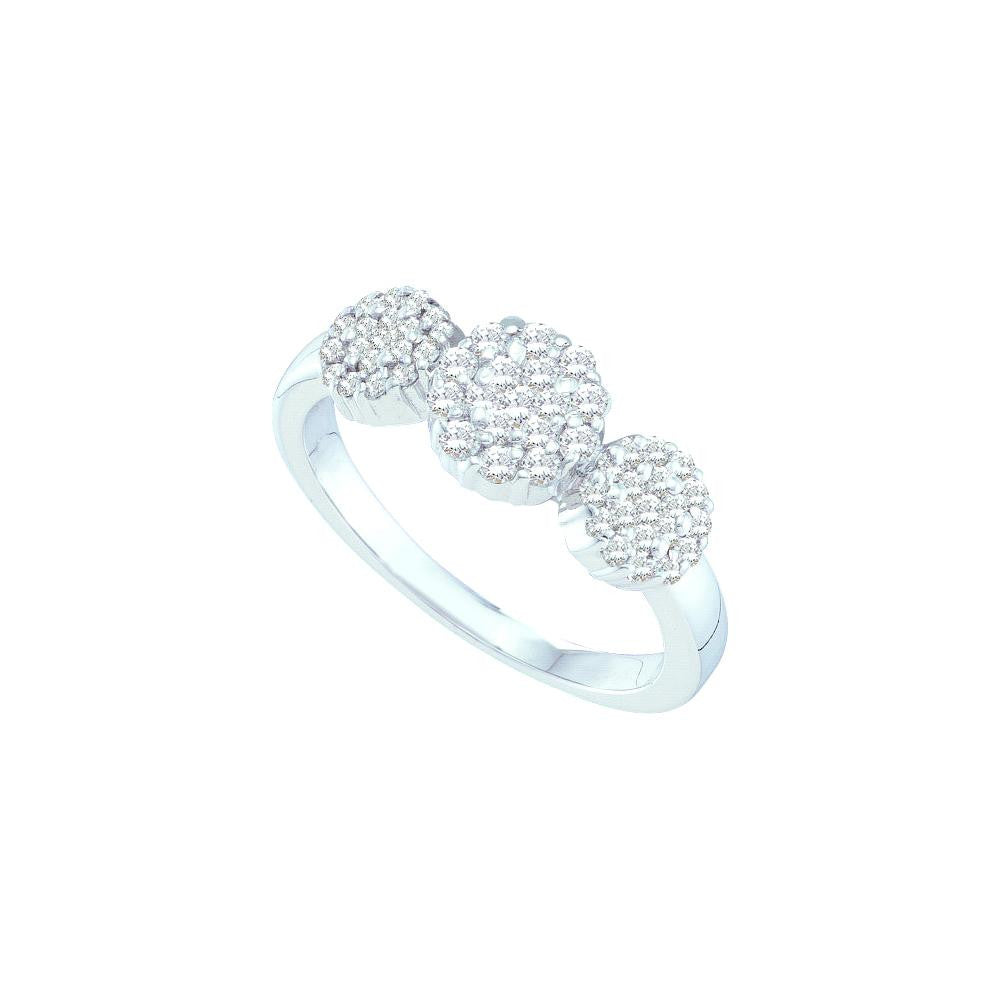 1-2CT-Diamond FLOWER RING