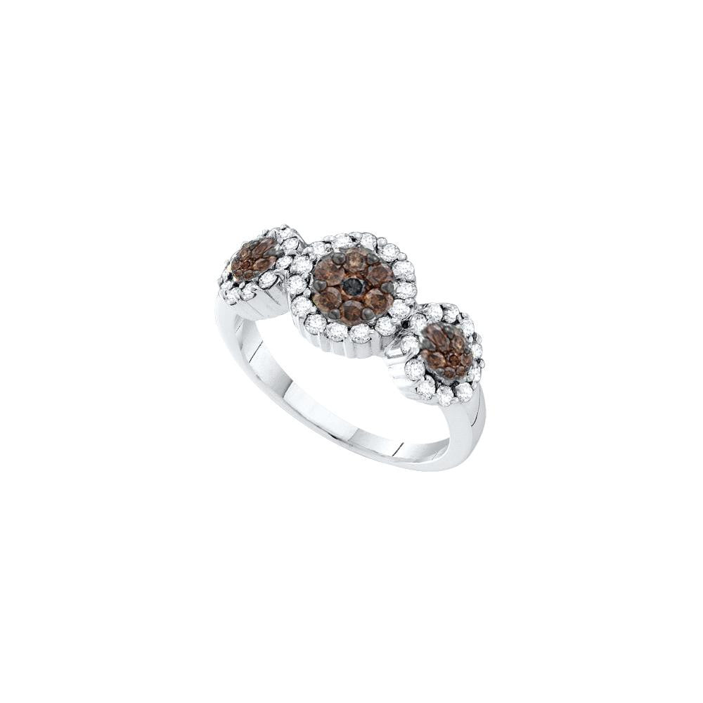 1-2CTW-Diamond YELLOW FLOWER RING