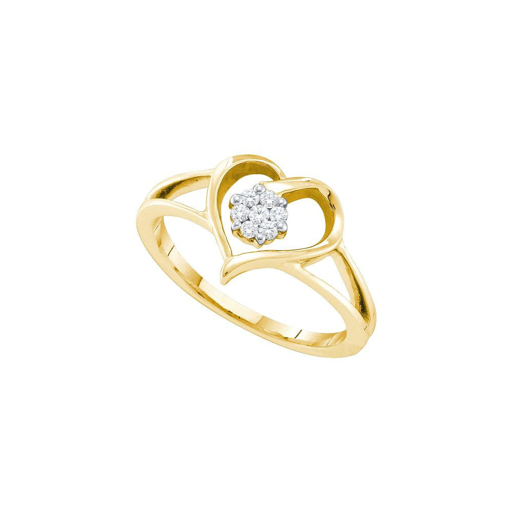 1-10CTW-Diamond FLOWER RING