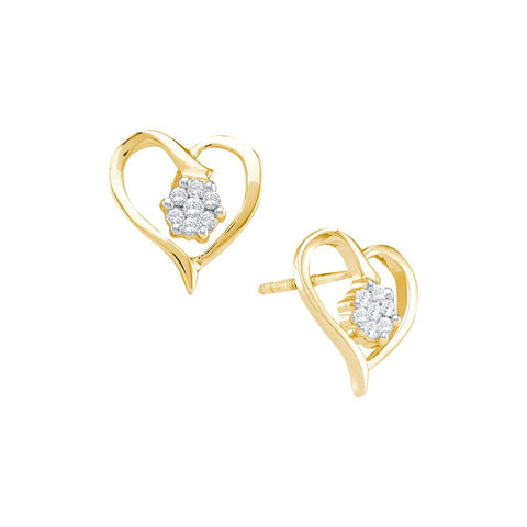 1-6CT-Diamond HEART EARRINGS