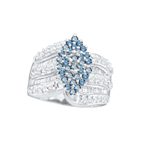 1 CT-Diamond CLUSTER RING