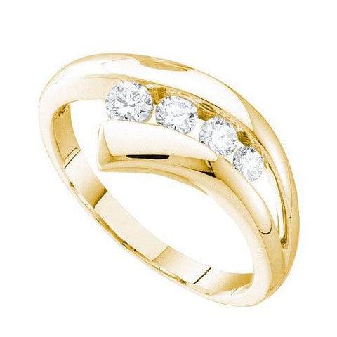 14KT Yellow Gold 0.34CTW DIAMOND JOURNEY BAND