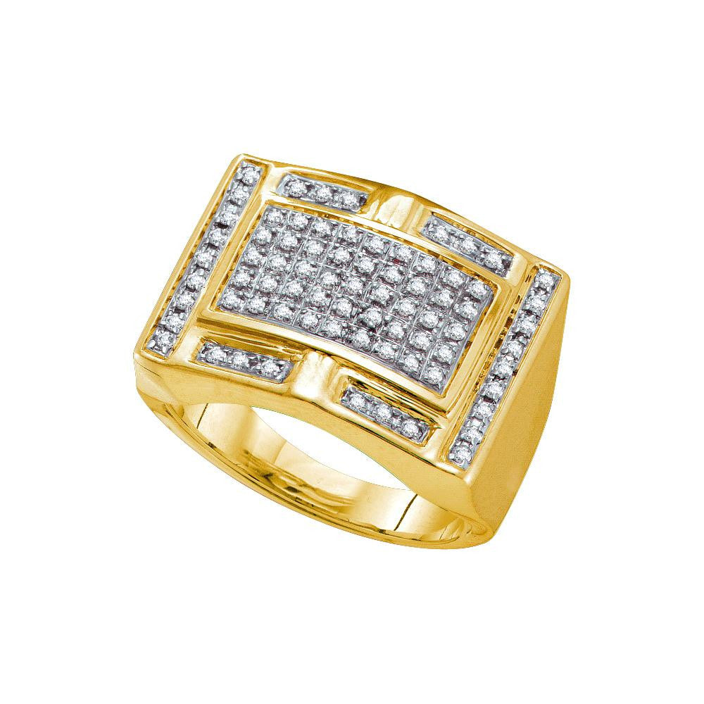 1-2CT MICRO-PAVE MENS RING